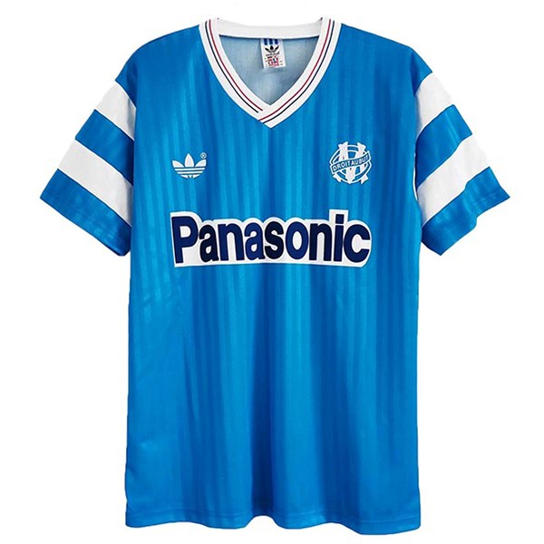 Camiseta Marsella Segunda Equipación Retro 1990 Azul